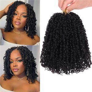 6 Packs Pre-looped Yanky Twist Crochet Hair  24 Strands/PCS Synthetic 12